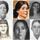 The many reconstructions of the Lady Of The Dunes’ face. Photo: Gourami Watcher via Wikimedia
